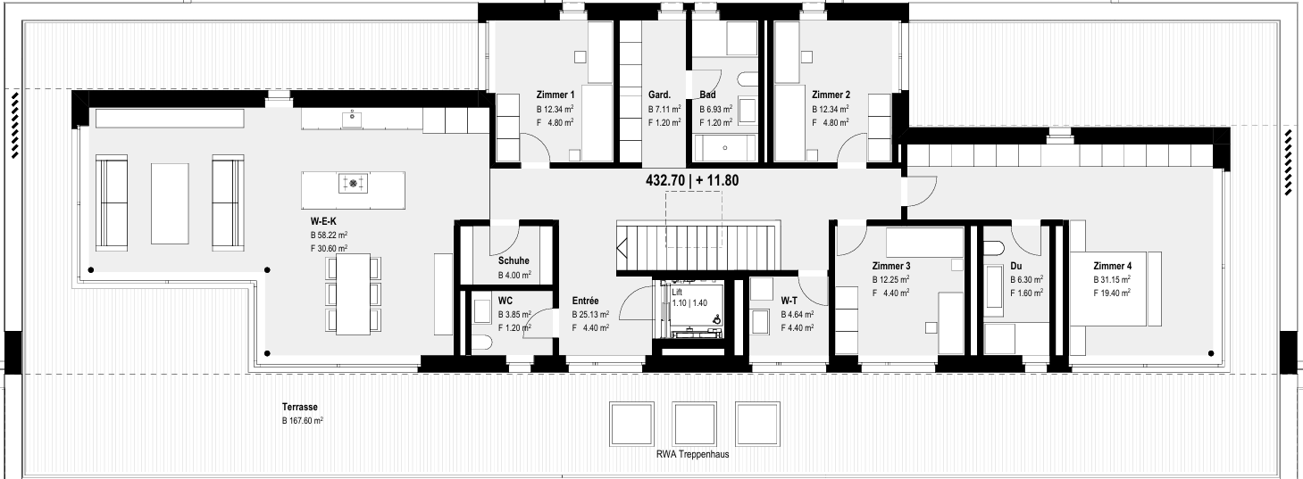 Attika Zürcherstrasse 24 Floor Plan